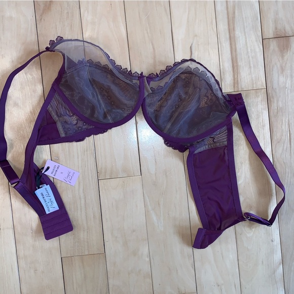 Playful Promises Felicity Hayward Bra 40DDD (F) Astrid Merlot Wine Underwire - Picture 7 of 9